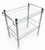 “1980s Modernist Chrome Tubular Glass Serving Cart or Bar Trolley For Sale In Washington DC - Image 6 of 11