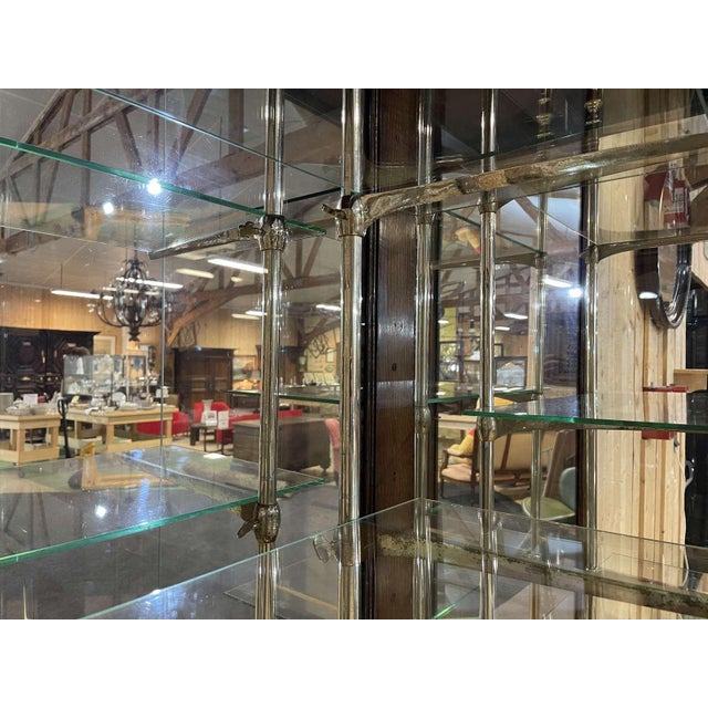 Shop Cabinet in Oak with Sliding Glass Doors For Sale - Image 10 of 18