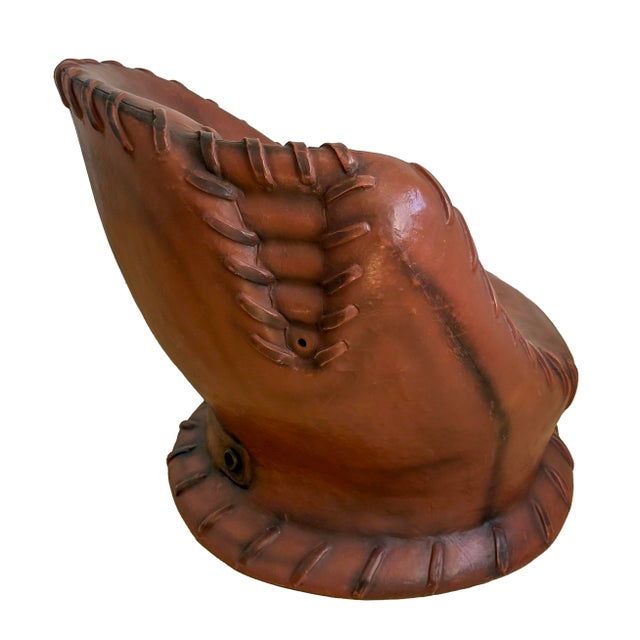 1990s Vintage 1990s Oversized Baseball Glove Catchers Mitt Lounge Chair For Sale - Image 5 of 18