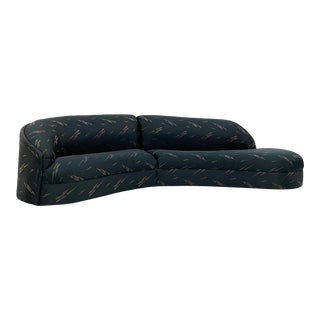 Maurice Villency Two Piece Post Modern Sectional Sofa For Sale