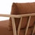 Outdoor Rust Cushion Teak Sofa For Sale In Los Angeles - Image 6 of 7