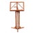 Vintage Carved Wooden Triple Column Adjustable Music Stand For Sale