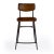 Brown Odessa Square Leather 26.5" Counter Stool, Medium Brown For Sale - Image 8 of 8