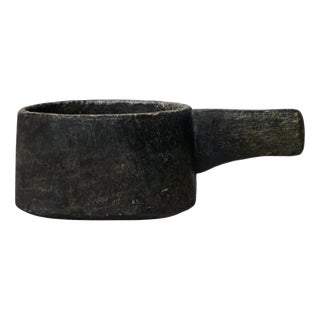 Antique Rustic Swedish Stone Pot in Soapstone For Sale