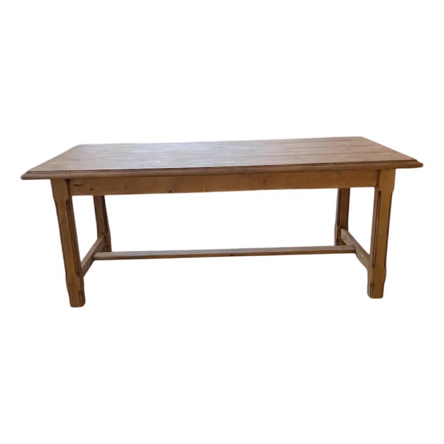 Pine Farmhouse Table, 1960s For Sale