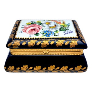 Porcelain Jewelry Box from Sèvres, 1970s For Sale
