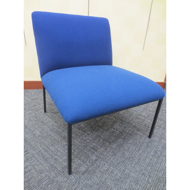 Textile Fogia Tondo Lounge Chair in Blue For Sale - Image 7 of 7