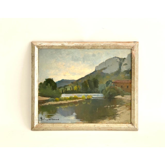 1930s 1930s French Plein Art Oil on Board Framed For Sale - Image 5 of 8