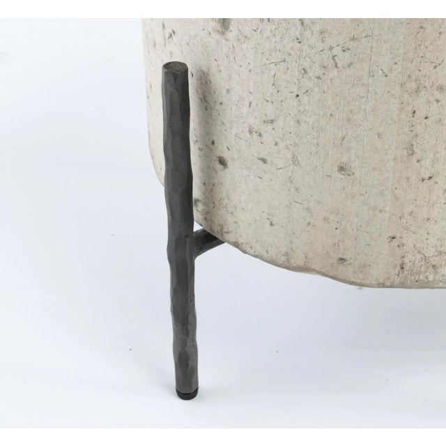 Tuscan Cream Round Side Table 17" For Sale - Image 9 of 10