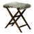 Mid-Century Modern Foldable Stool in Longhaired Sheepskin, 1950s For Sale - Image 12 of 12