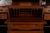 Wood Baker Furniture Style Federal Carved Mahogany Breakfront Bookcase Cabinet With Secretary Desk, Circa 1940s For Sale - Image 7 of 16