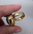 Vintage 1968 Signed Napier Goldtone Cabochon Faux-Lapis "Poison" Adjustable Ring For Sale - Image 12 of 13