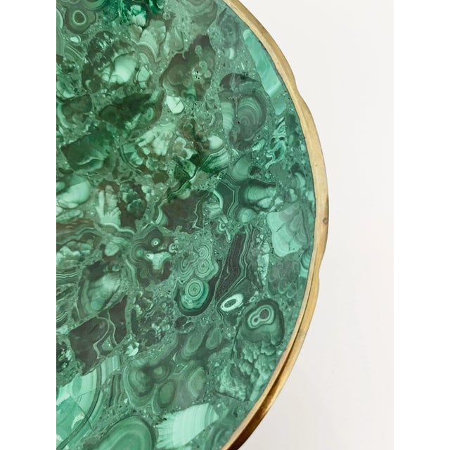 Malachite & Brass Bowl, 1970s For Sale In Sacramento - Image 6 of 9