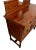 Antique Barley Twist Oak Server Cabinet Sideboard Buffet Console, Beveled Mirror For Sale - Image 9 of 17