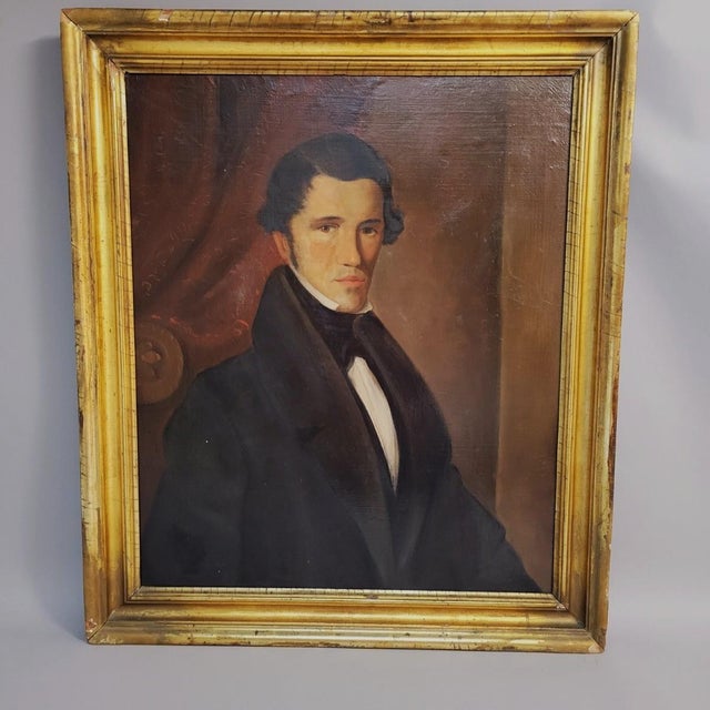 Original Mid 19th C American Portrait of John Mark Rutherford (1813–1852) For Sale - Image 4 of 8