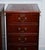 Metal Filling Cabinets in Burgundy Leather and Gold Embossed Top, Set of 2 For Sale - Image 7 of 18