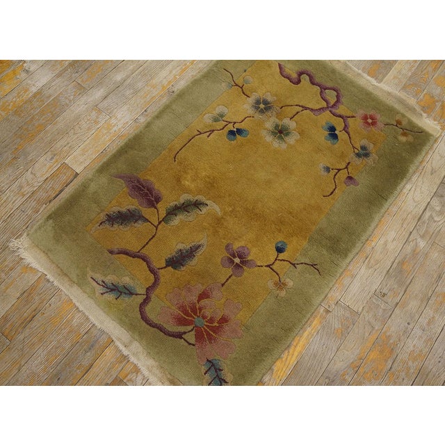 1920s Chinese Art Deco Carpet ( 2' x 3' - 60 x 90 ) Chinese - Art Deco As the name implies, pieces woven between the wars...