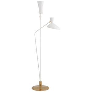 AERIN for Visual Comfort Signature Austen Large Dual Function Floor Lamp in White
