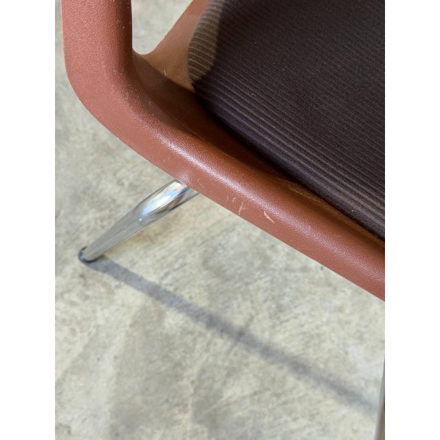 Bendt Winge Norwegian Modern Chair Mid Century Chrome Chair 1970s For Sale - Image 9 of 10
