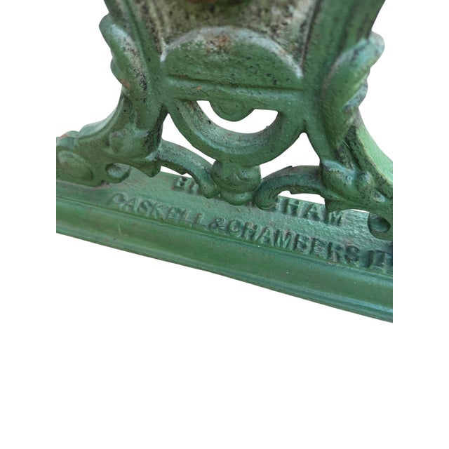 19th Century Ornate Cast Iron Side Table from Gaskell & Chambers For Sale - Image 13 of 16