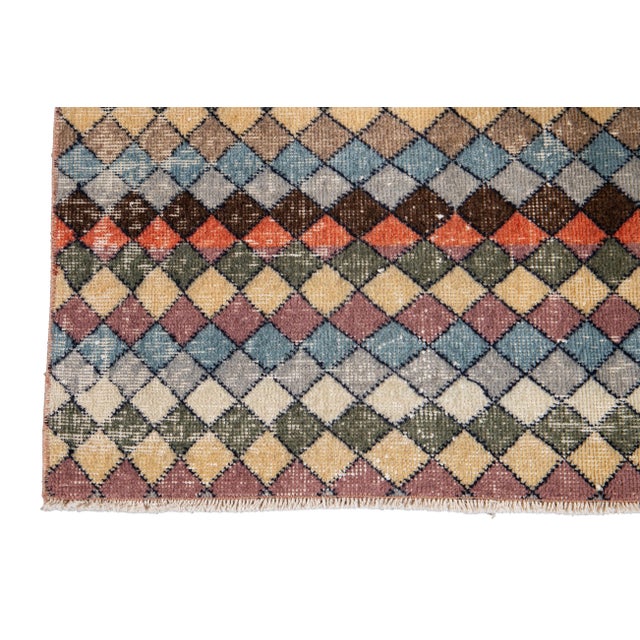 Vintage Turkish Wool Rug 4 X 7 For Sale - Image 9 of 13