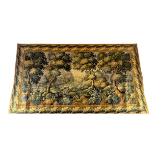 Monumental French Aubusson-Style Verdure Tapestry by Les Tapisseries d’Halluin For Sale