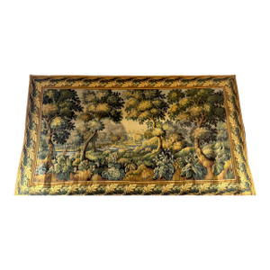 Monumental French Aubusson-Style Verdure Tapestry by Les Tapisseries d’Halluin