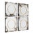 An incredible set of four mirrors have been created with a nod to the past. The rich antiqued finish of the outer...