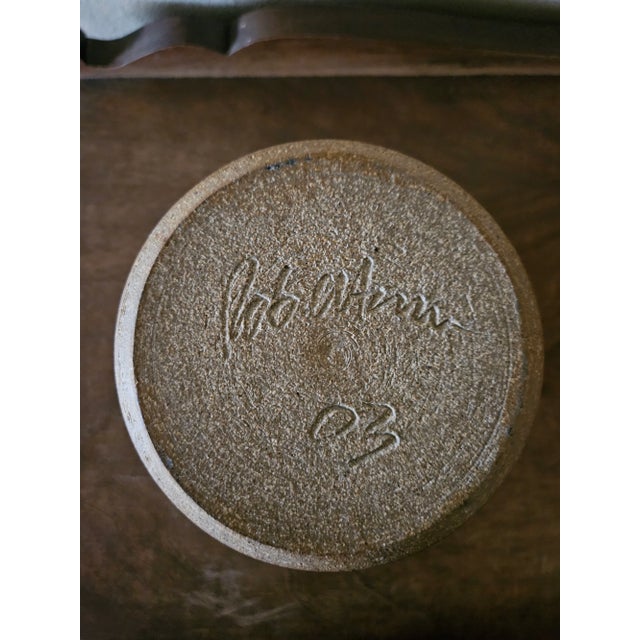 Early 21st Century Studio Pottery Canister Planter For Sale - Image 9 of 10