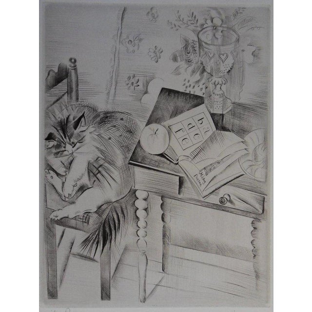 Mily Possoz, La sieste du chat, Etching For Sale - Image 8 of 8