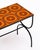 1970s French Mid-Century Orange Ceramic Tile and Wrought Iron Side Table From Vallauris For Sale - Image 5 of 9