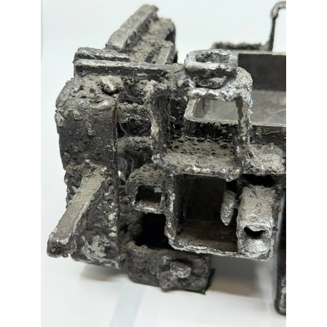 Brutalist James Bearden Brutalist Blackened Steel “Dwelling” Box 2015 For Sale - Image 3 of 12