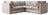 Sophie Conran Coco 3x3 Sectional Sofa - Andrew Martin Wildwood Duck Egg with Contrast Welt Knife Edge Cushion For Sale
