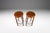 Mid-Century Modern Set of Two (2) Danish Modern Barstools in Solid Teak & Leather by Hugo Frandsen for Spøttrup Mobler, Denmark, C. 1960's For Sale - Image 3 of 17