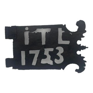 Antique 18th Century "1753" Iron Weathervane For Sale