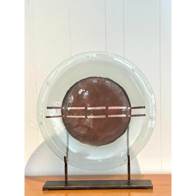 Brown Vintage Mexican Glass Sculpture For Sale - Image 8 of 12