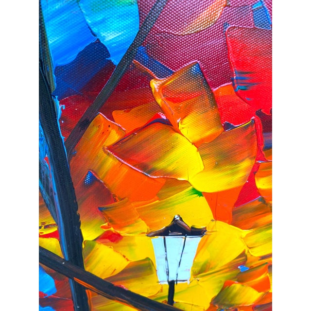 Leonid Afremov Original Oil Painting Large 46" Colorful Impressionism Art Signed For Sale - Image 4 of 14
