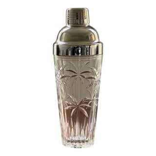 Vintage Godinger Crystal Cocktail Shaker For Sale