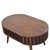 Wood Walnut-Finish Mango Wood Japanese-Inspired Coffee Table For Sale - Image 7 of 7