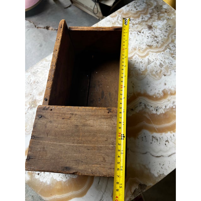 South Carolina Antique Wooden Box For Sale - Image 4 of 11