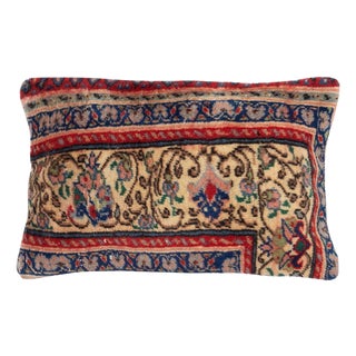 13"x20" Rustic Cushion Cover. Handmade Wool Rug Pillow. Vintage Lumbar Pillow For Sale