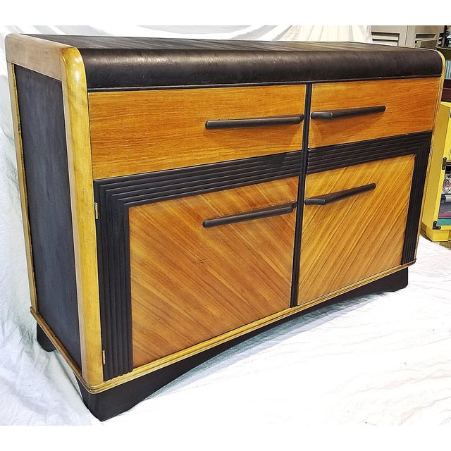 Mid-Century Modern 1950s Midcentury Modern-Art Deco Buffet or Dresser For Sale - Image 3 of 9
