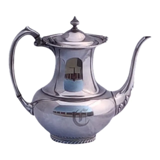 Vintage Georgian Teapot Hollowware Goose Neck Silver Plate by Community Plate For Sale