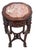 Chinese Chinese Hardwood and Marble Pedestal Table For Sale - Image 3 of 4