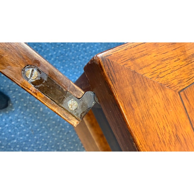 Baker Furniture Mid-Century Modern Walnut Cabinet With Brass Hardware, Circa 1970s For Sale - Image 13 of 14