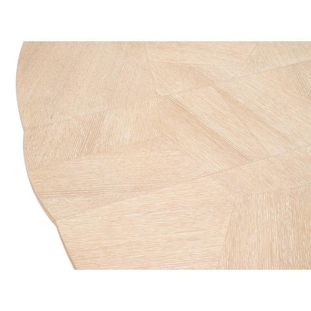 Bleached Oak Expanding Dining Table - 85 1/2" For Sale - Image 9 of 11