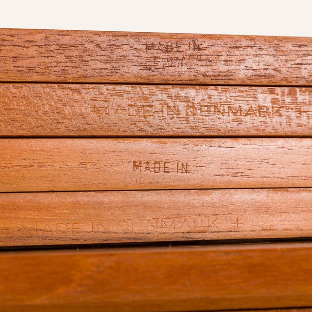 Teak Two Bay Wall Unit with Hidden Desk by Poul Cadovius for Cado, 1960s For Sale - Image 17 of 18