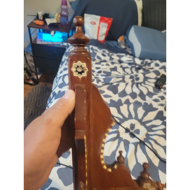 Wood Mid 20th Century Corner Shelf For Sale - Image 7 of 11
