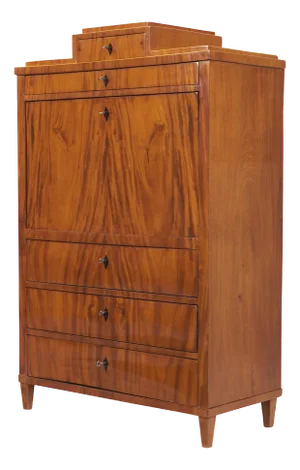 Biedermeier Secretary in Mahogany and Ahorn, 1820
