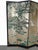 Vintage Silver Chinese Asian Six Panel Screen ~ Room Divider W Heron Birds For Sale In Los Angeles - Image 6 of 18